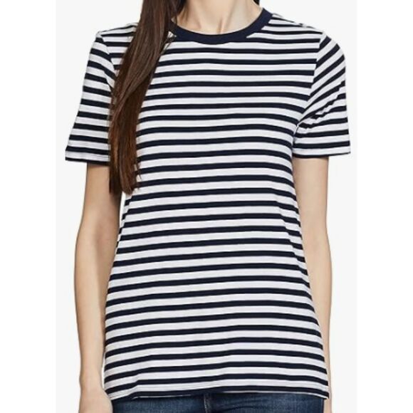 Mark D. Sikes White & Purple Striped 100% Cotton Shirt Short Sleeves Size S - Picture 1 of 8